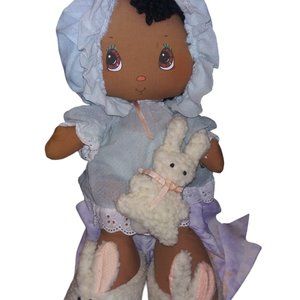 1984 Tootsie Lila African American Goodnight Stuffed Doll W/Bunny Slippers HTF
